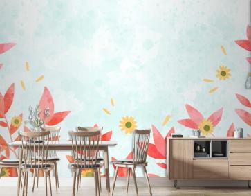 El Boyalı Suluboya Doğa Arka Plan Duvar Kağıdı 