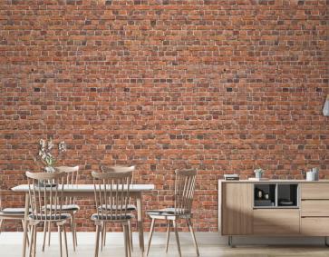 Kusursuz Doku Tuğla Taş Desen Duvar Kağıdı