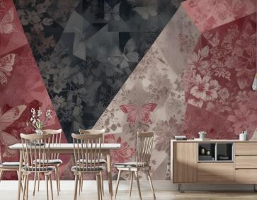 Patchwork Desenli Duvar Kağıdı