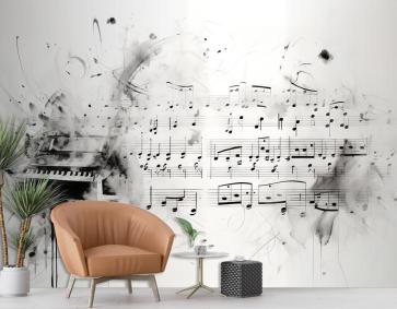 Piyano Müzik Notaları Duvar Kağıdı