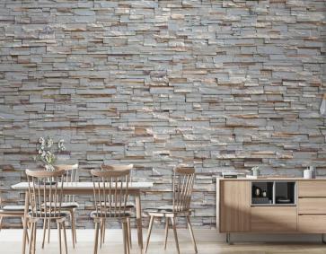 Taş Beyaz Duvar Dokusu Dekoratif Iç Duvar Kağıdı