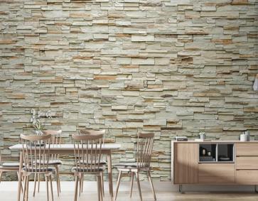 Taş Blok Duvar Deseni Duvar Kağıdı