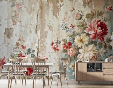 Tayland Şehrindeki Eski Duvar Vintage Duvar Kağıdı