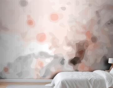 El Boyalı Suluboya Soyut Yatak Odası Duvar Kağıdı