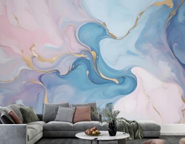 Soyut Sanat Mermer Duvar Kağıdı Duvar