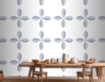 Soyut Çiçek Desenli Arka Plan Mutfak Duvar Kağıdı