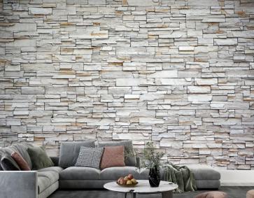 Taş Duvar Dokusu Ve Zemin 3D Duvar Kağıdı