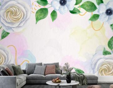 Suluboya Doğal Arka Plan Duvar Kağıdı Duvar