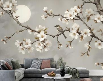 Beyaz Erik Çiçeği Duvar Kağıdı