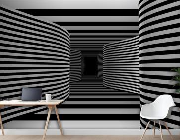 Gerçekçi Optik Yanılsama Arka Plan Ofis Duvar Kağıdı