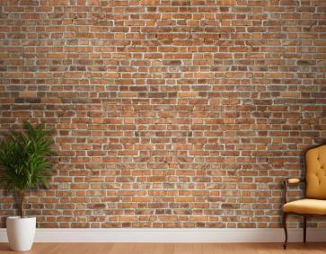 Eski Kırmızı Tuğla Duvar Vintage Doku Duvar Kağıdı