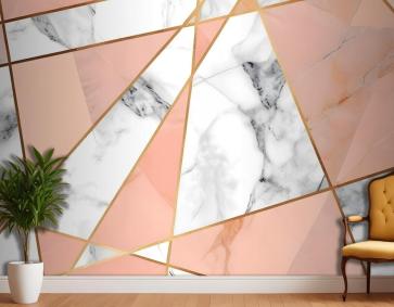 Gri Pembe Mermer Desenli Duvar Kağıdı 