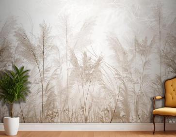 İnce Ağaç Dalları Ve Çiçekler Duvar Kağıdı