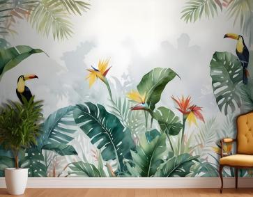 Tukanlar Ve Tropikal Yağmur Ormanları Duvar Kağıdı