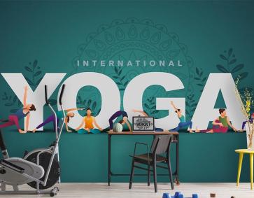 Yoga Duvar Kağıdı Spor Fitness Salonu