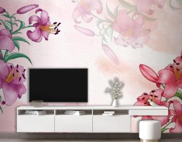 El Boyalı Suluboya Çiçek Arka Plan Duvar Kağıdı 