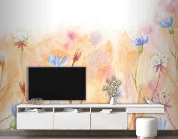 El Boyalı Suluboya Doğa Duvar Kağıdı 