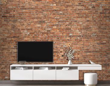 Kırmızı Tuğla Duvar Dokusu 3D Duvar Kağıdı