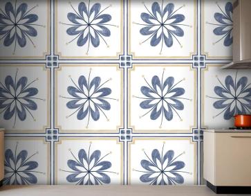 Fayans Dokulu Desen Tasarımı Mutfak Duvar Kağıdı Duvar