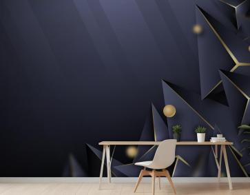 Gerçekçi Poligon Ofis Duvar Kağıdı 