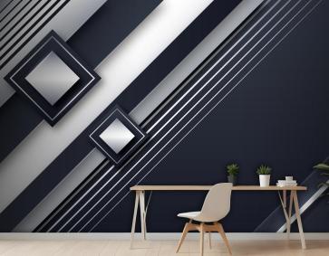 Degrade Gümüş Arka Plan Ofis Duvar Kağıdı 