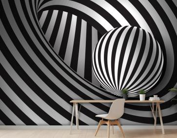 Psychedelic Optik İllüzyon Arka Plan Ofis Duvar Kağıdı