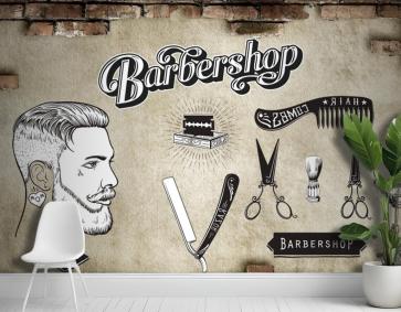 Berbera Aletleri Kuaför Duvar Kağıdı