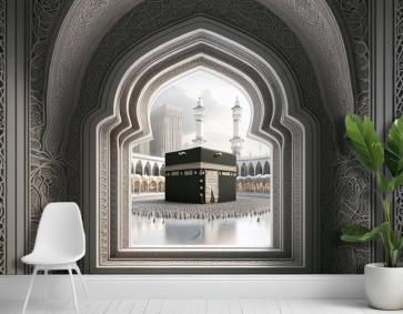 Çerçeve Perspekti Soyut Renk Kabe Duvar Kağıdı