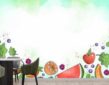 Meyve Ve Sebze Mutfak Duvar Kağıdı