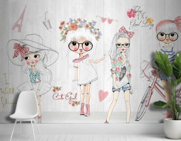 Güzellik Salonu Moda Kızlar Duvar Kağıdı