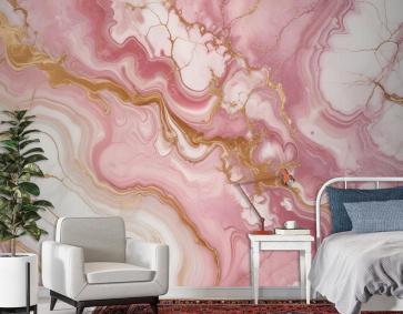 Yumuşak Mermer Soyut Sanat Duvar Kağıdı 