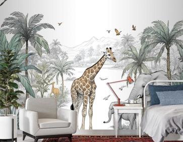 Dağ Duvar Kağıdı  Ile Tropikal Hayvanlar
