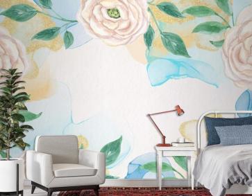 Suluboya Bitkiler Doğal Arka Plan Duvar Kağıdı 