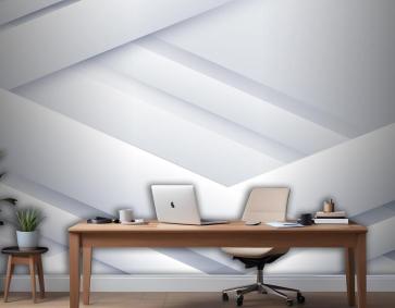 Kağıt Stili Beyaz Tek Renkli Duvar Kağıdı 