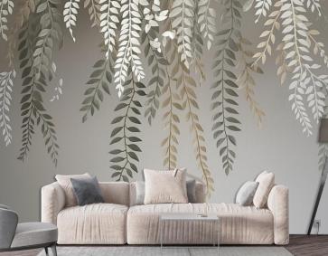 Asılı Bahar Dalları Vintage Duvar Kağıdı