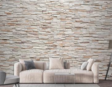 Dekoratif Taş Desenli Duvar Kağıdı