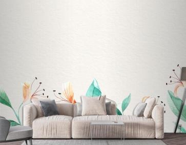 Yumuşak Renklerle Çiçekli Arka Plan Duvar Kağıdı