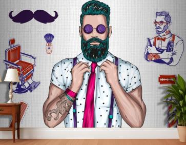 Gömlek Kravat Erkek Kuaför Duvar Kağıdı