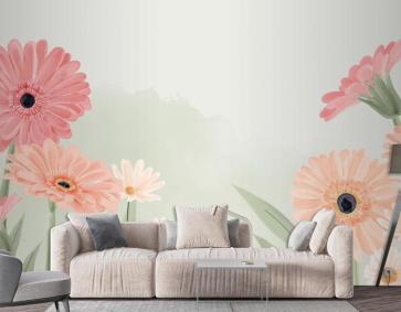 El Boyalı Suluboya Çiçek Arka Plan Duvar Kağıdı 