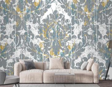 Kraliyet Grunge Tarzı Vintage Retro Duvar Kağıdı