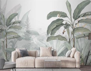 Muhteşem Ağaç Dalları Ve Çiçekler Özel Tasarım Duvar Kağıdı