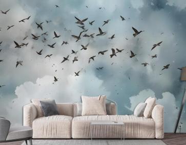 Suluboya Splash Art Duvar Kağıdı 