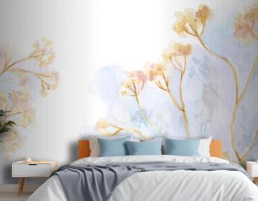 El Boyalı Suluboya Doğa Arka Plan Duvar Kağıdı 