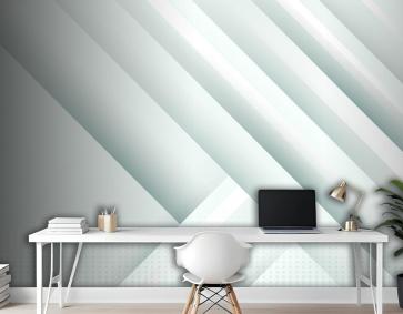 Degrade Beyaz Tek Renkli Ofis Duvar Kağıdı 