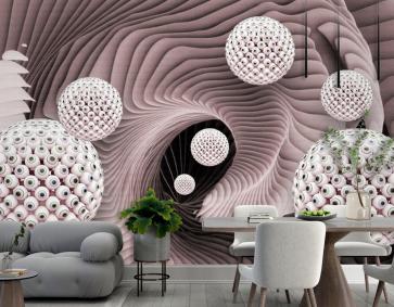 3D Model Toplar Duvar Kağıdı