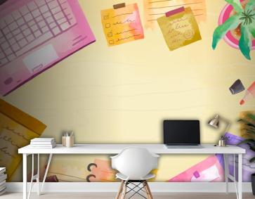 Bilgi Günü Kutlaması Ofis Duvar Kağıdı Suluboya Arka Plan