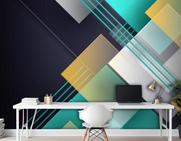 Çakışan Formlar Arka Plan Ofis Duvar Kağıdı