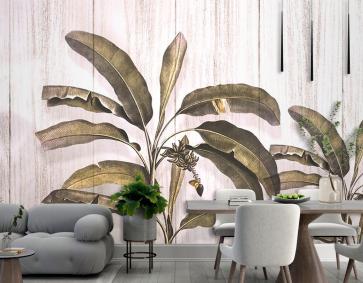 Tropikal Yapraklar Duvar Kağıdı Büyük Tropik Ağaçlar