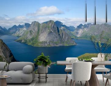 Norveç Dağları Manzarası Duvar Kağıdı