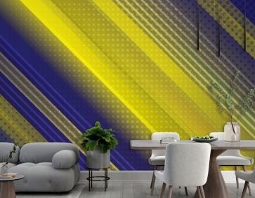 Sarı Lacivert Degrade Dinamik Arka Plan Duvar Kağıdı